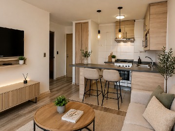 Departamento en arriendo mensual en Concón, Villa Aconcagua, Concón - 1 dormitorio, 1 baño