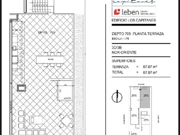 Departamento en venta en Depto PISO 7: luz Nor-Oriente y vistas (171572), Santiago - 3 dormitorios, 3 baños