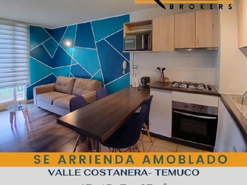 Departamento en arriendo mensual en Sector alcantara - uct campus norte, Temuco - 1 dormitorio, 1 baño