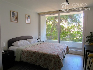 Departamento en arriendo mensual en Arrienda Departamento Amoblado en Eco España con Piscina, Cowork y Excelente Conectividad, Santiago - 1 dormitorio, 1 baño