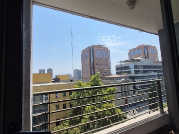 Departamento en arriendo mensual en Santiago Centro con Vista Despejada y Luz Natural - 1 dormitorio, 1 baño