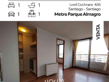Departamento en venta en Lord Cochrane, Santiago - 1 dormitorio, 1 baño