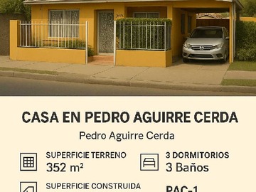 Oficina en venta en Casa apta para oficina en terreno de 352 m2 (129175), Pedro Aguirre Cerda - 3 dormitorios
