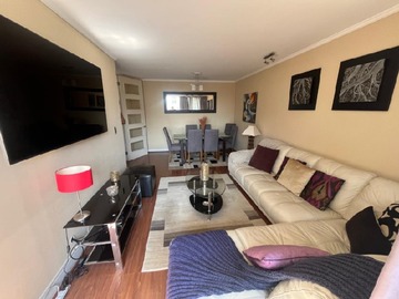 Departamento en arriendo mensual en ***amoblado ***plaza de la alcaldesa, Providencia - 3 dormitorios, 2 baños