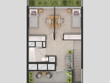 Departamento en venta en Pedro de Vladivia. (73469), Ñuñoa - 3 dormitorios, 2 baños