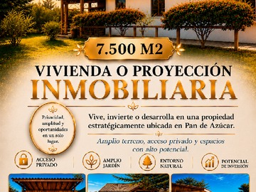 Terreno en venta en Parcela Habitacional de 7.500 M con Dos Casas Excelente Inversion