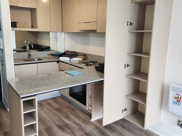 Departamento en arriendo mensual en Metro Mirador, La Florida - 1 dormitorio, 1 baño