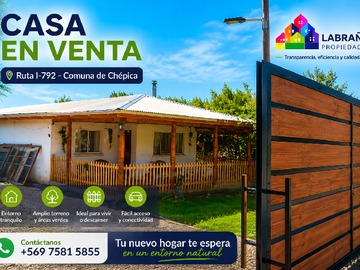 Casa en venta en I-792, Chépica - 4 dormitorios, 1 baño