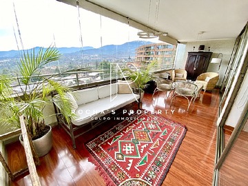 Departamento en venta en Amoblado y hermoso!! terraza amplia!, Lo Barnechea - 2 dormitorios, 3 baños
