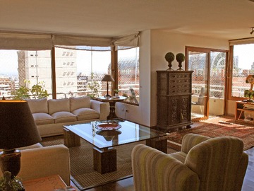 Departamento en arriendo mensual en Metro el golf- amoblado impecable (170200), Las Condes - 2 dormitorios, 3 baños