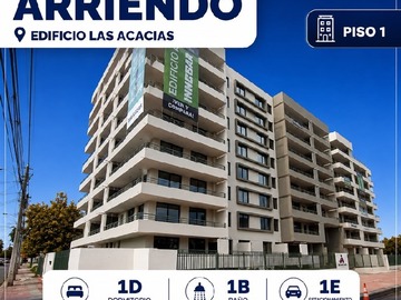 Departamento en arriendo mensual en Edificio Las Acacias, Talca - 1 dormitorio, 1 baño