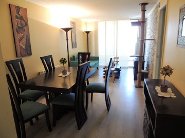 Departamento en arriendo mensual en Amoblado 3 dorm+2 baños + est metro irarrazaval, Ñuñoa - 3 dormitorios, 2 baños