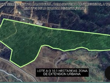 Terreno en venta en 3 terrenos de 15,5 ha., 5,65 ha. Y 10,1 (125708), Santa Juana