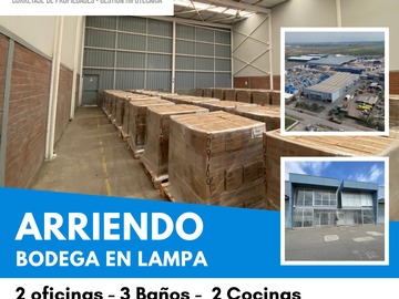 Arriendo Mensual / Bodega / Lampa