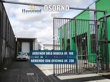 Arriendo Mensual / Bodega / Osorno