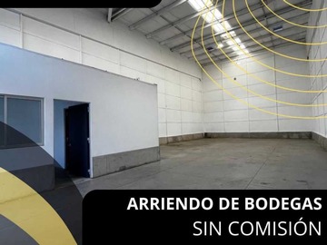 Arriendo Mensual / Bodega / Pudahuel