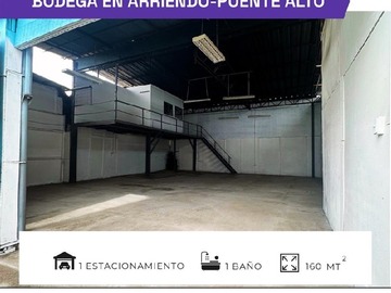 Arriendo Mensual / Bodega / Puente Alto