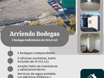 Arriendo Mensual / Bodega / Puerto Montt