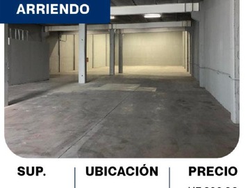 Arriendo Mensual / Bodega / Quilicura