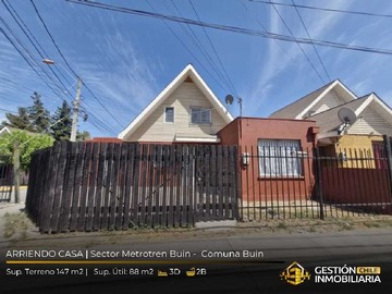 Arriendo Mensual / Casa / Buin