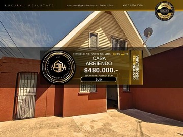 Arriendo Mensual / Casa / Buin