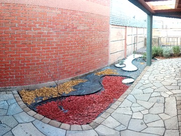 Loggia y jardin interior