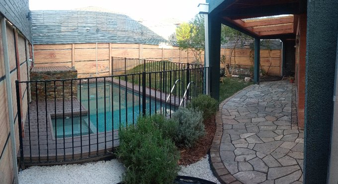 Piscina patio interior