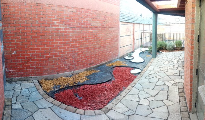 Loggia y jardin interior