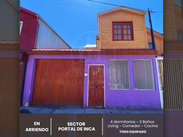 Arriendo Mensual / Casa / Calama