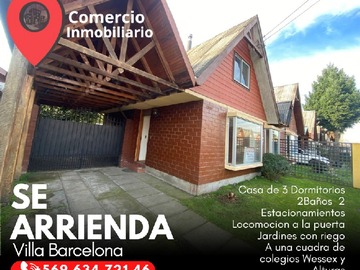Arriendo Mensual / Casa / Chillán