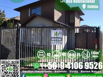 Arriendo Mensual / Casa / Chillán