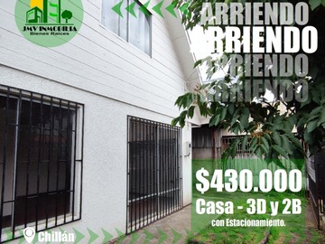 Arriendo Mensual / Casa / Chillán