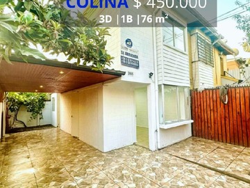 Arriendo Mensual / Casa / Colina