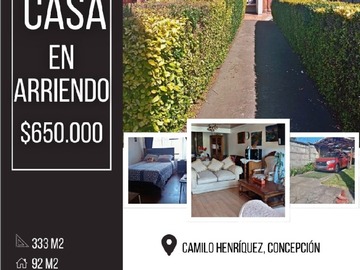 Arriendo Mensual / Casa / Concepción