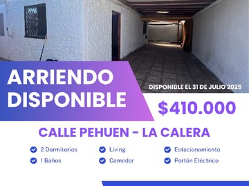 Arriendo Mensual / Casa / La Calera