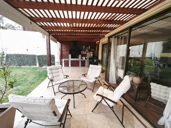 Terraza techada