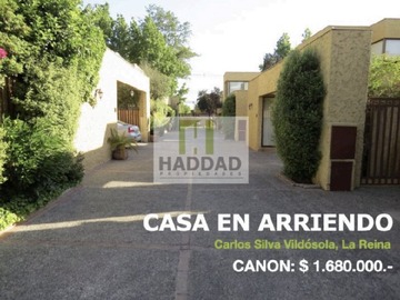 Arriendo Mensual / Casa / La Reina