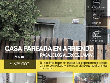 Arriendo Mensual / Casa / Lampa