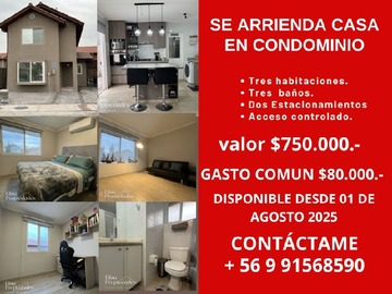 Arriendo Mensual / Casa / Lampa