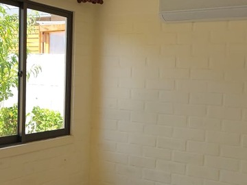 vista living/comedor + aire acondicionado