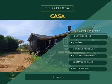 Arriendo Mensual / Casa / Limache