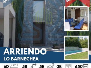 Arriendo Mensual / Casa / Lo Barnechea