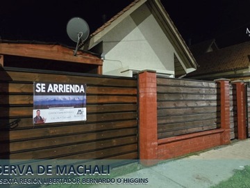 Arriendo Mensual / Casa / Machalí