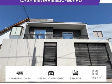 Arriendo Mensual / Casa / Maipú