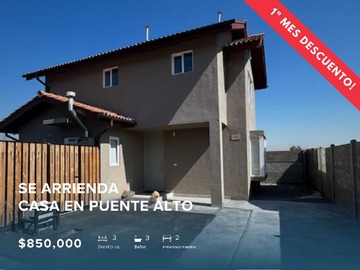 Arriendo Mensual / Casa / Puente Alto