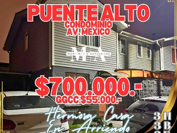 Arriendo Mensual / Casa / Puente Alto