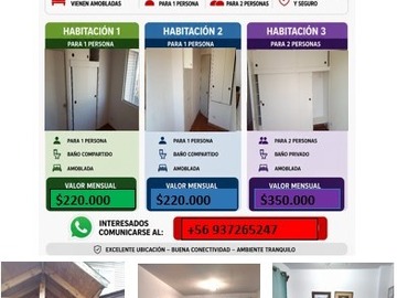 Arriendo Mensual / Casa / Quilicura