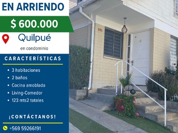 Arriendo Mensual / Casa / Quilpué