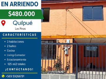 Arriendo Mensual / Casa / Quilpué