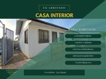 Arriendo Mensual / Casa / Quilpué